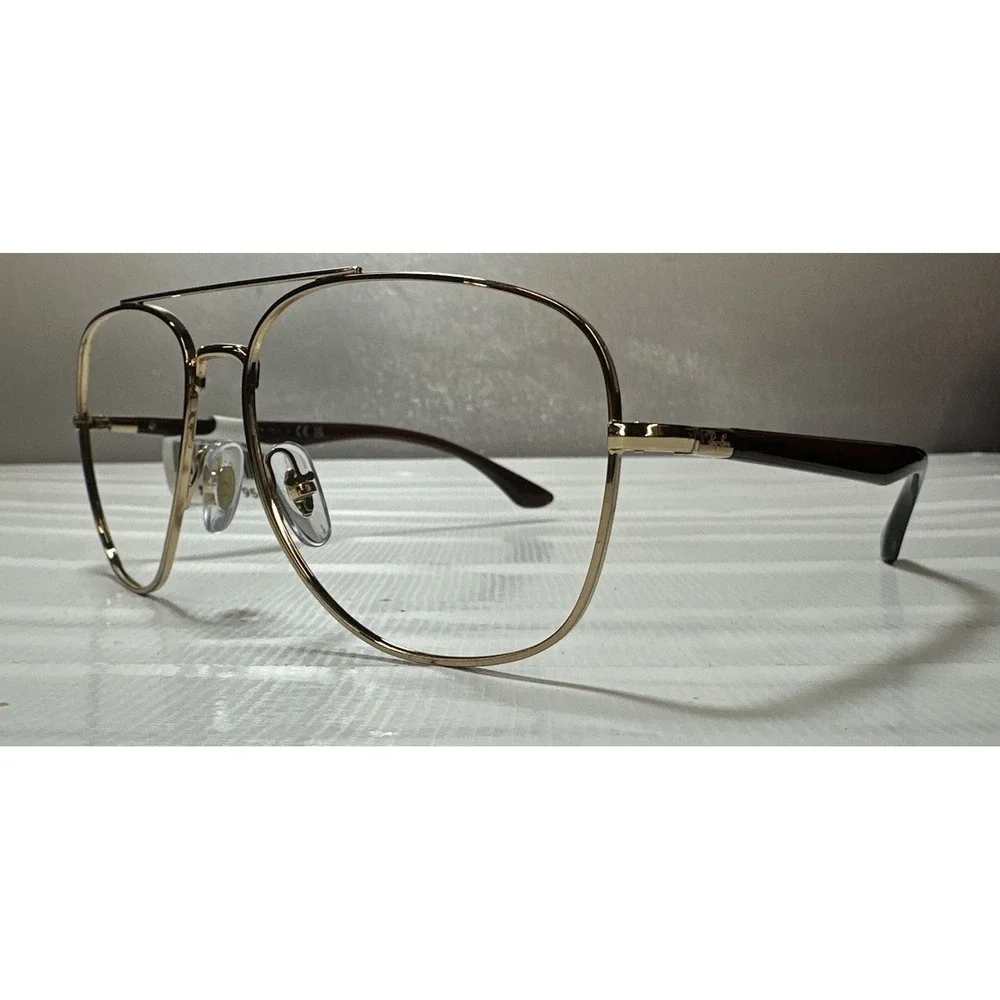 Ray-Ban  Frames RB3683 001/51 Brown Gold Aviator Wire Rim 56-15-135 Retail $299.